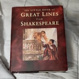 THE LITTLE BOOK of GREAT LINES from SHAKESPEARE HARDCOVER BOOK